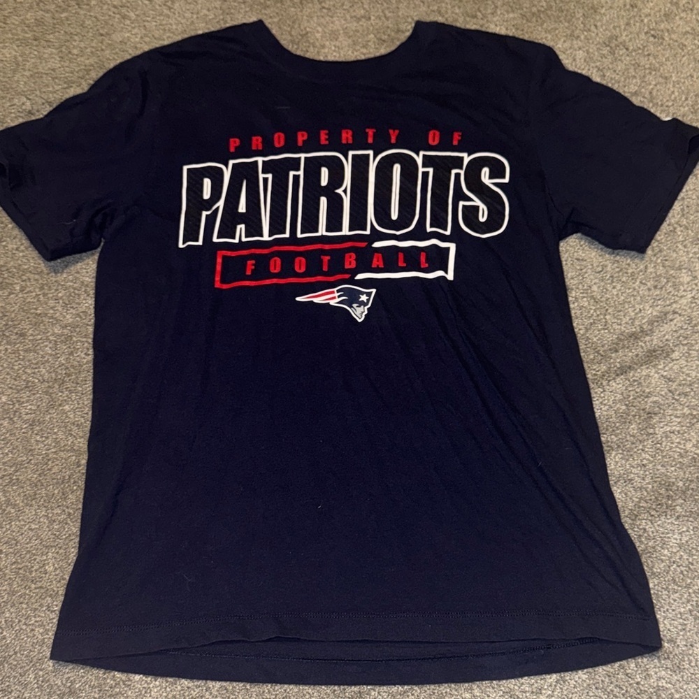 Nike Navy Patriots Football Tee